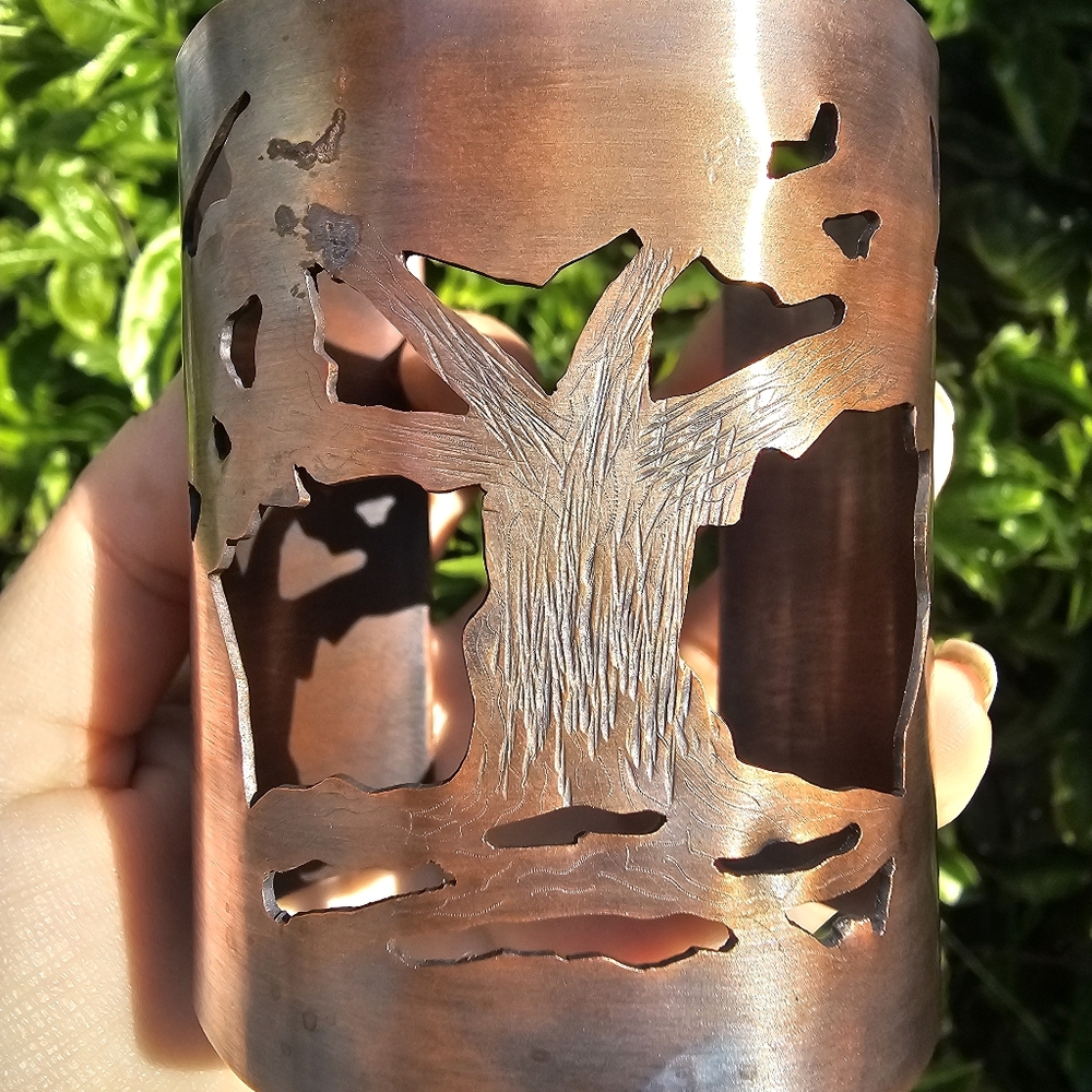 Copper Tree of Life Cuff Bracelet
